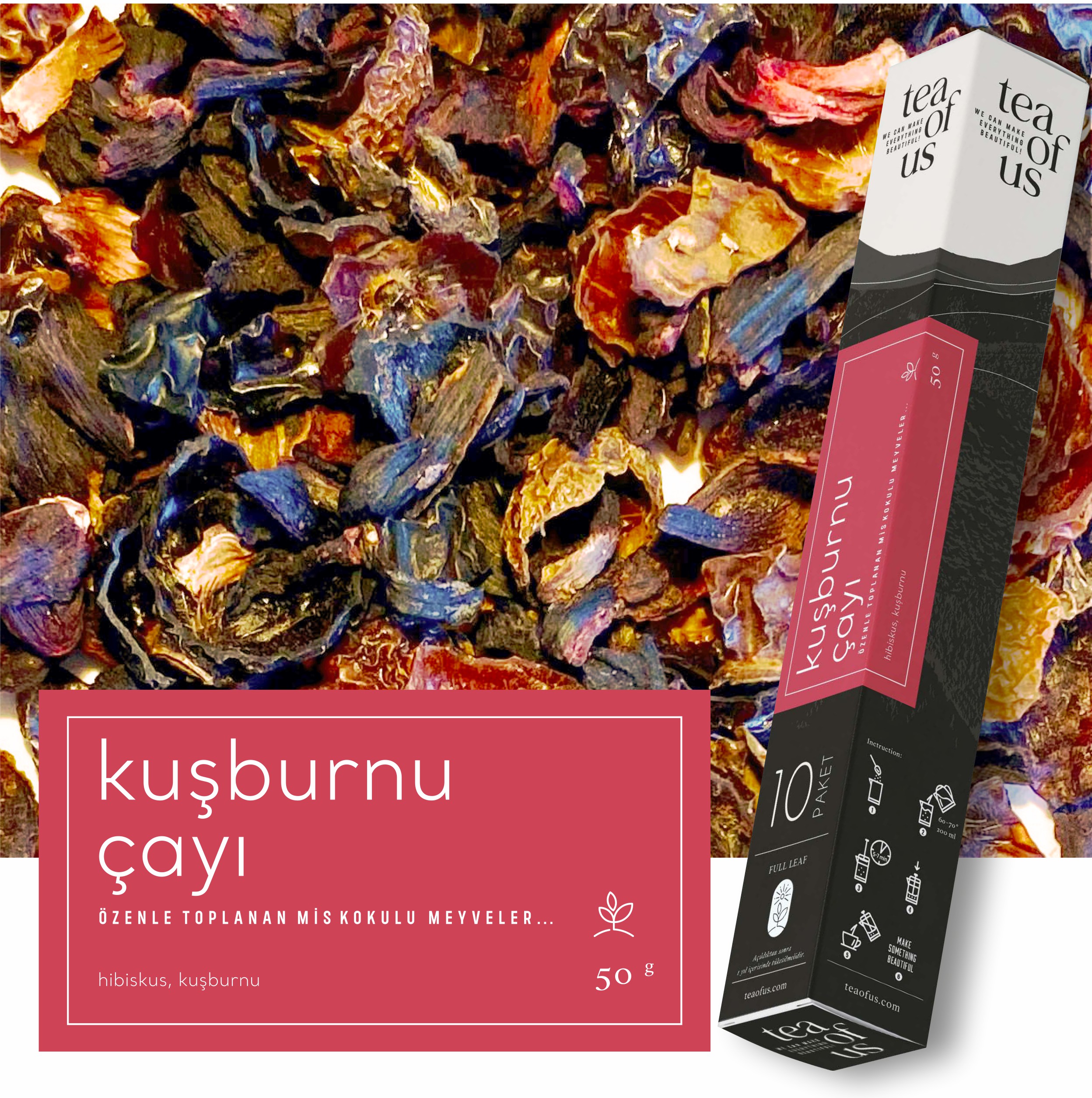 Tea of Us Kuşburnu BOX 50gr