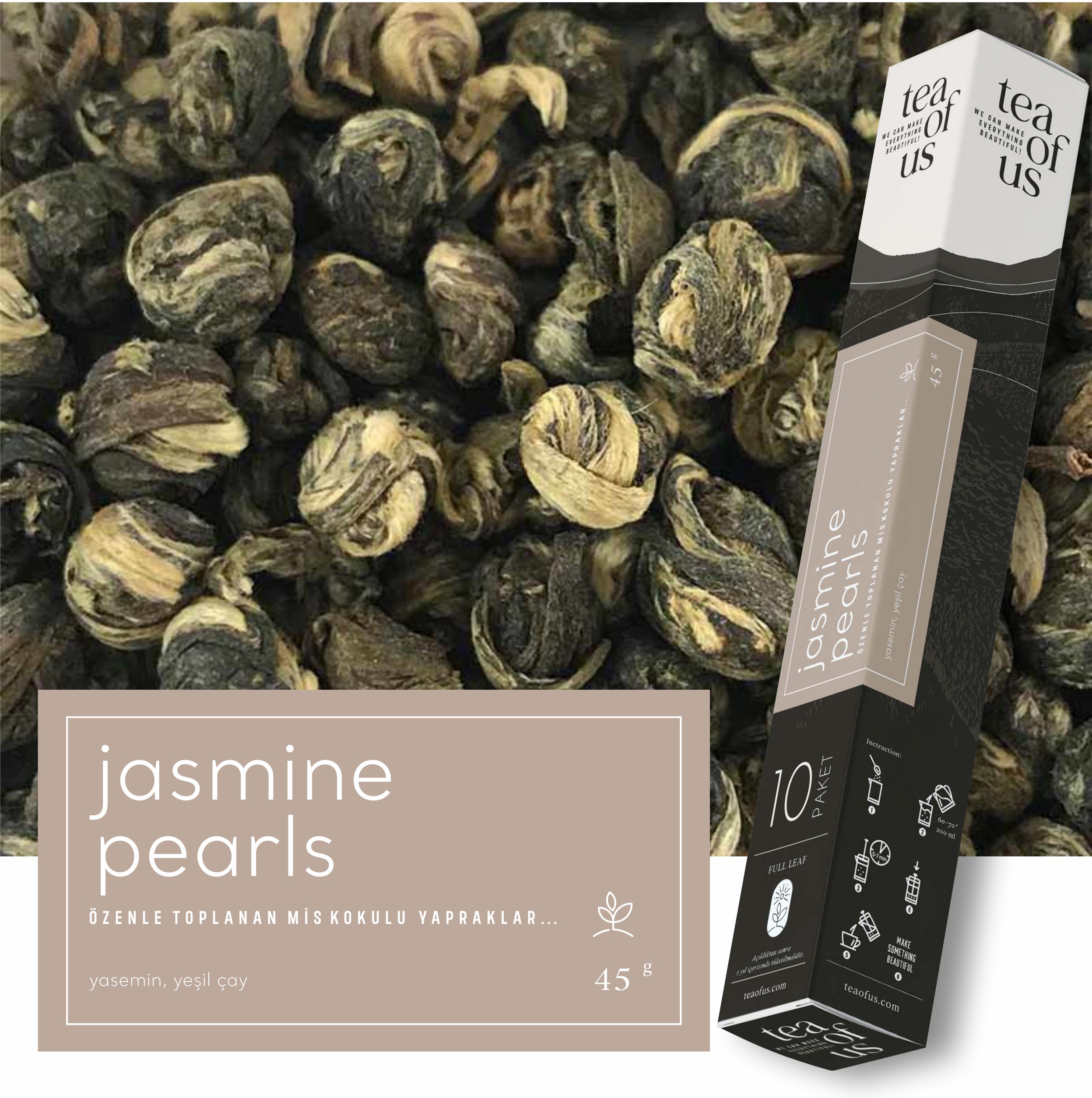 Tea of Us Jasmine pearls BOX 45gr