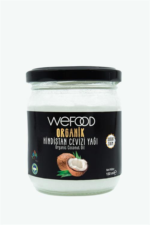 Wefood Organik Hindistan Cevizi Yağı 150 ml (Soğuk Sıkım)