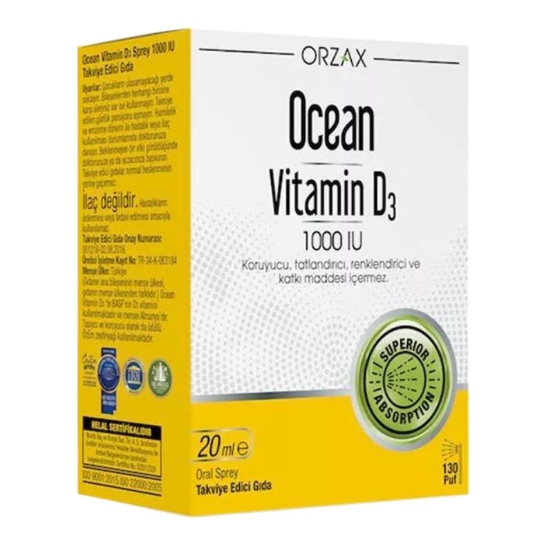 Ocean Vitamin D3 1000 IU 130 Puf