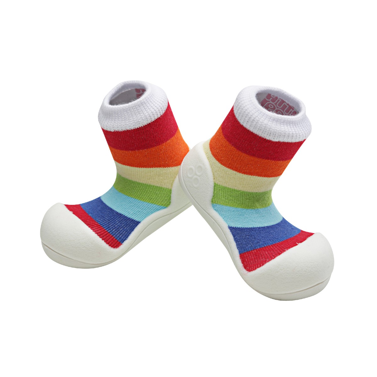 Attipas Rainbow Barefoot İlk Adım Ayakkabısı (Beyaz) AR03