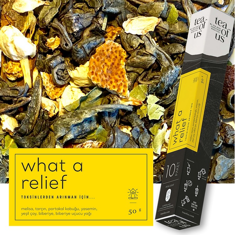 Tea of Us What a relief BOX 50gr