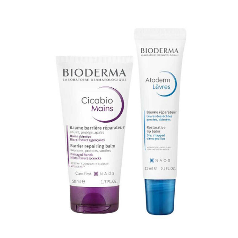Bioderma Cicabio Mains 50 ml + Atoderm Lip Balm 15 ml
