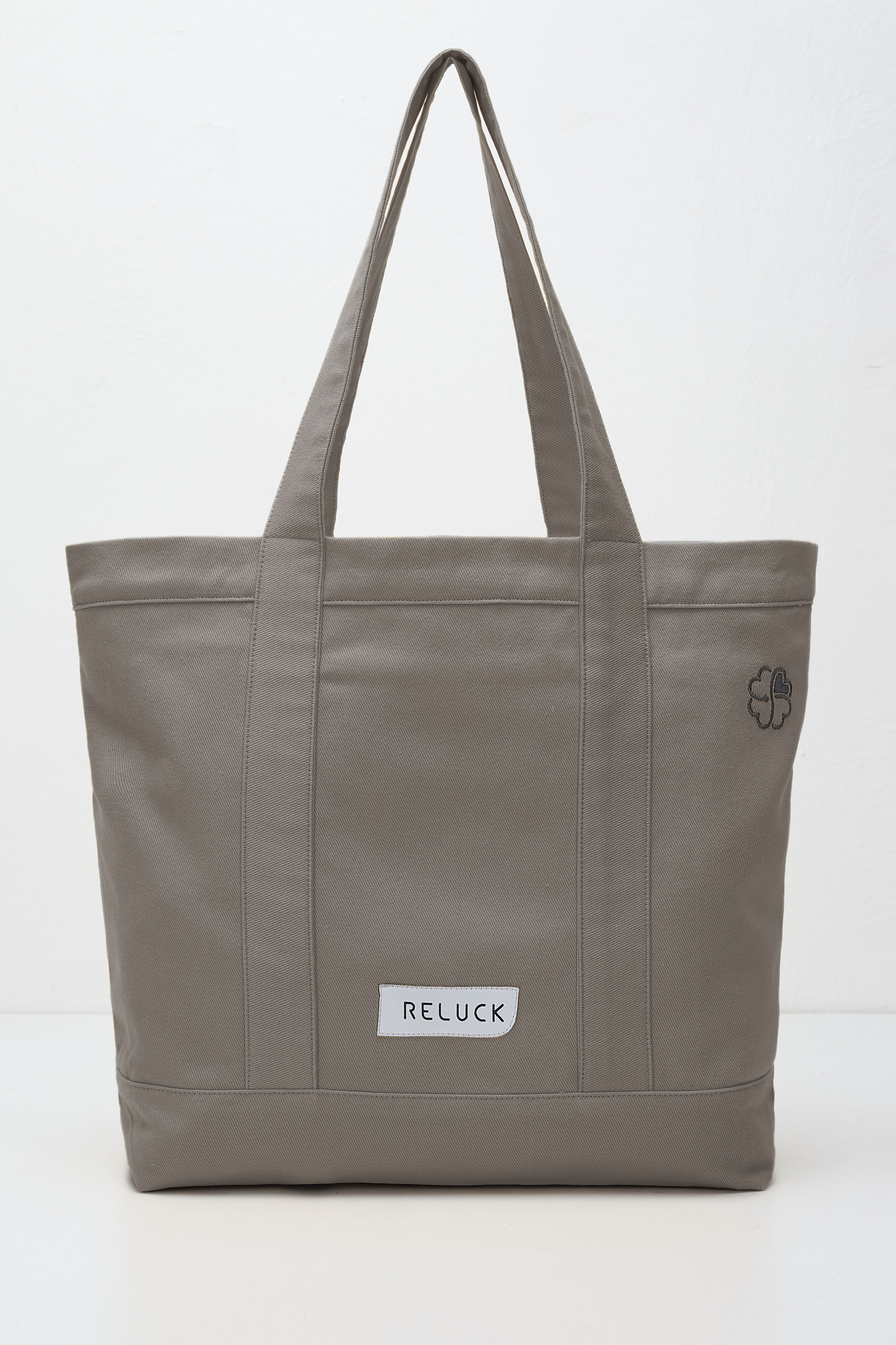 %100 RECYCLED DAILY TOTE BAG GREY