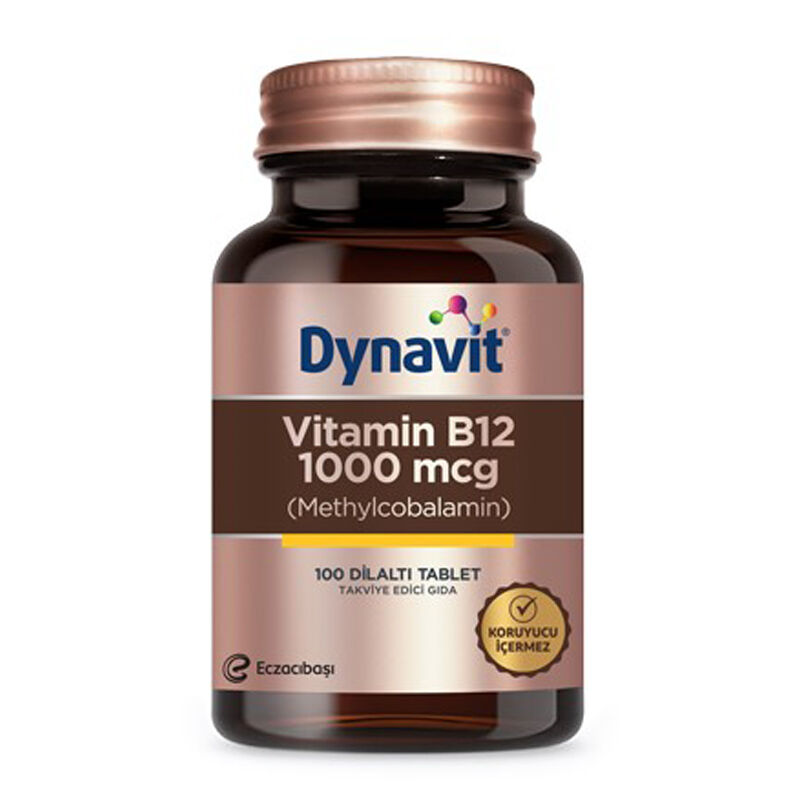 Eczacıbaşı Dynavit Vitamin B12 1000 mcg Takviye Edici Gıda 100 Tablet