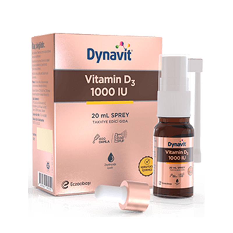 Eczacıbaşı Dynavit Vitamin D3 1000 IU Takviye Edici Gıda Sprey 20 ml