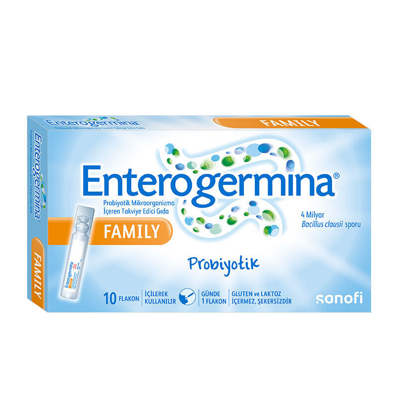 Enterogermina Family Probiyotik Mikroorganizma İçeren Takviye Edici Gıda 10 Flakon