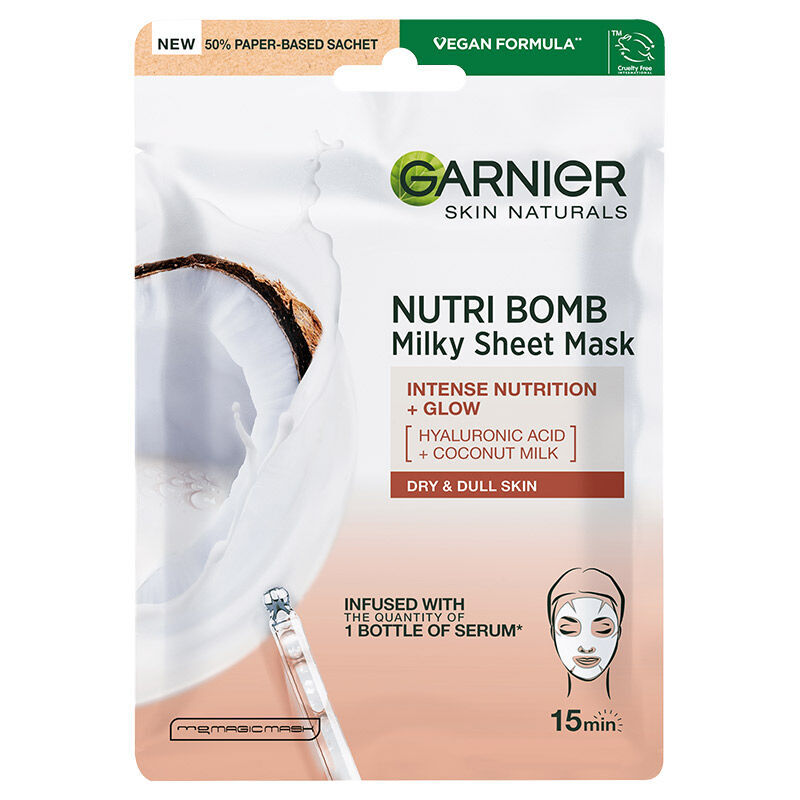 Garnier Süt Bombası Besleyici Kağıt Yüz Maskesi 28 gr