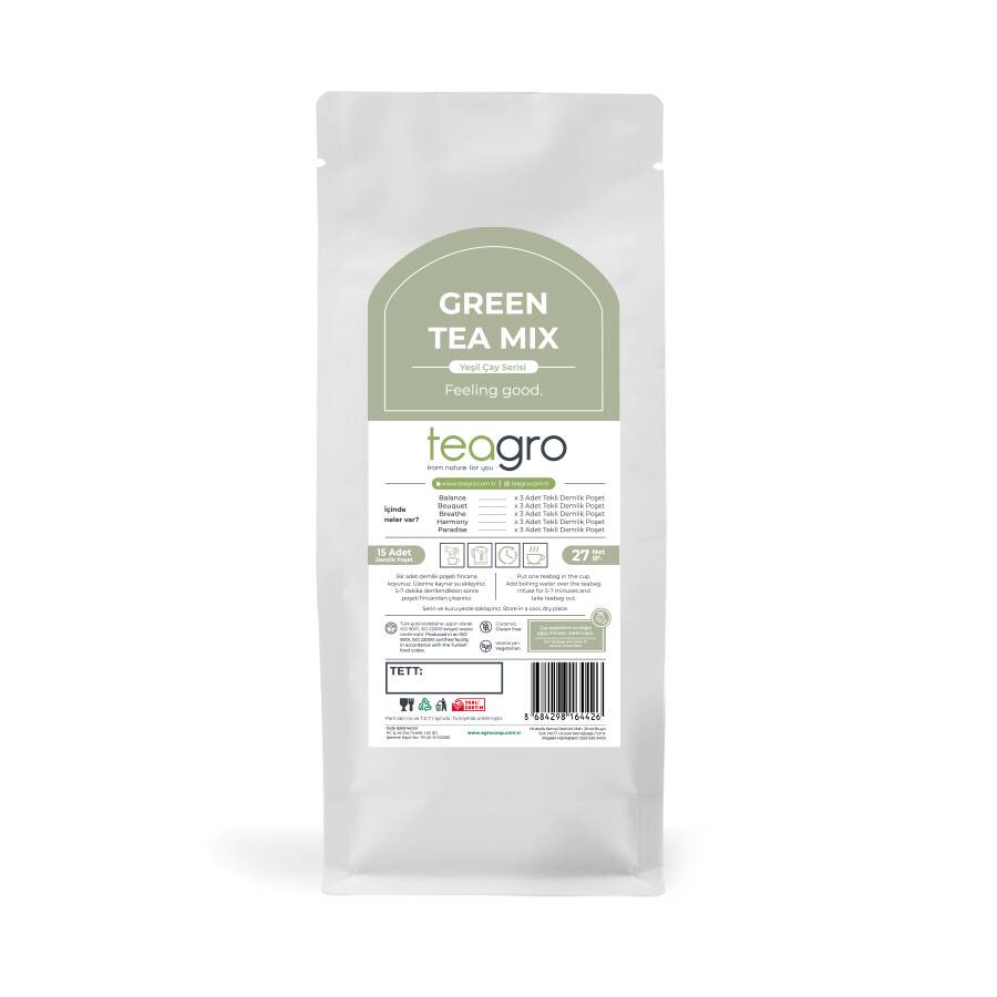 GREEN TEA MIX	Teagro Yeşil Çay Mix Paketi
