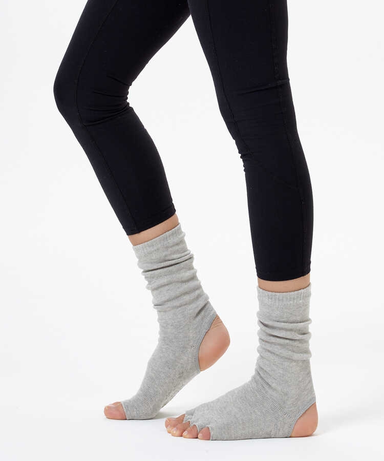 Gri Bilekli Yoga & Pilates Çorabı