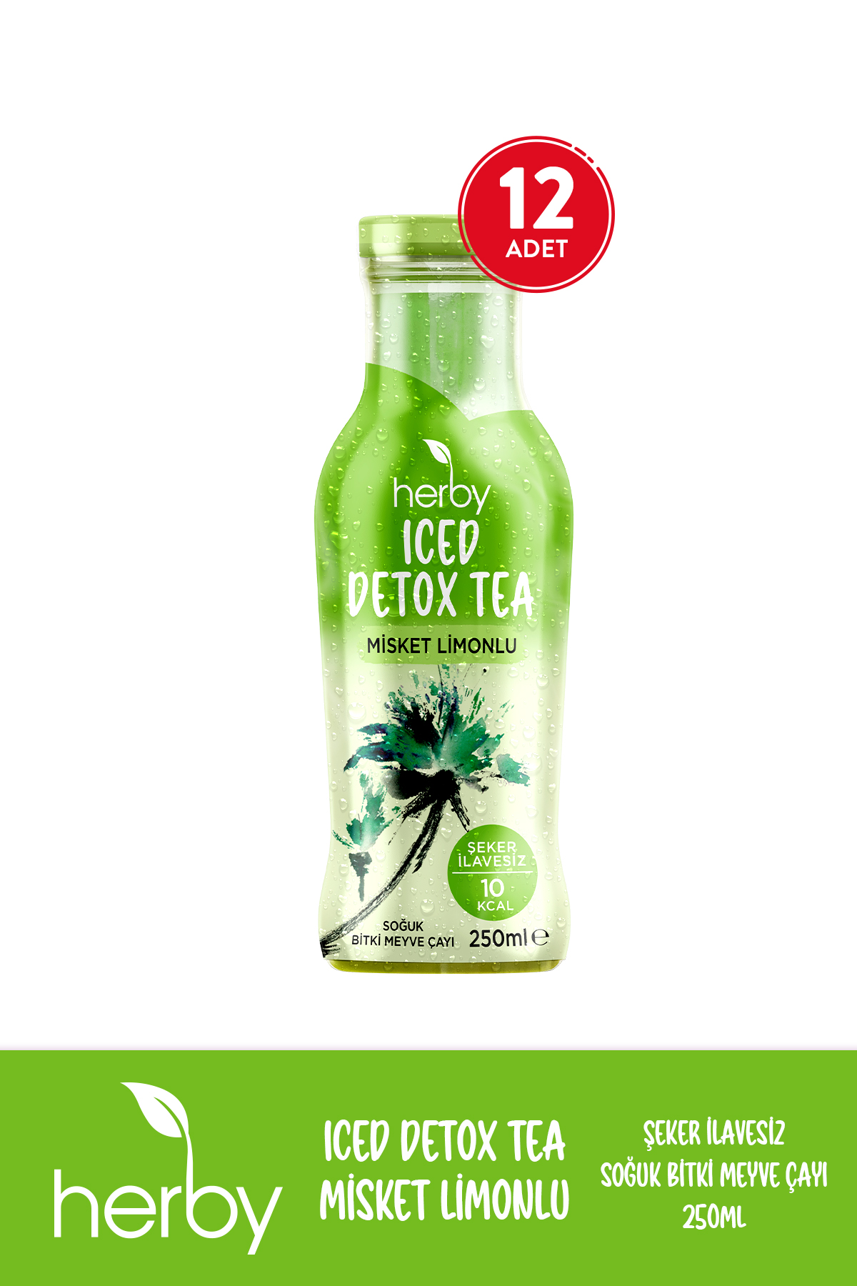 Herby Iced Detox Tea Misket Limonlu 250 ml x 12 Adet