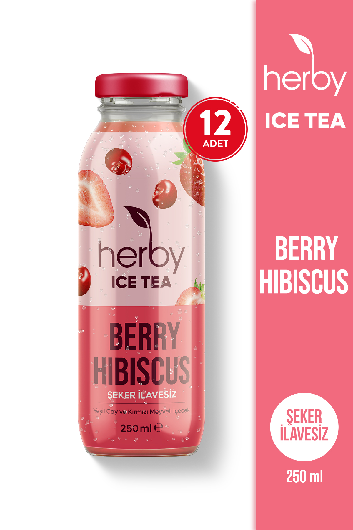 Herby Iced Tea Berry Hibiscus 250 ml x 12 Adet | Bonaliva