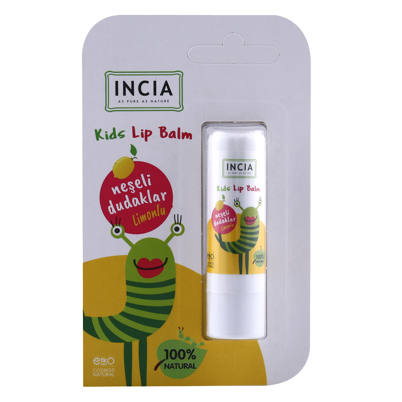 INCIA Kids Lip Balm Dudak Besleyici Limon 6 gr