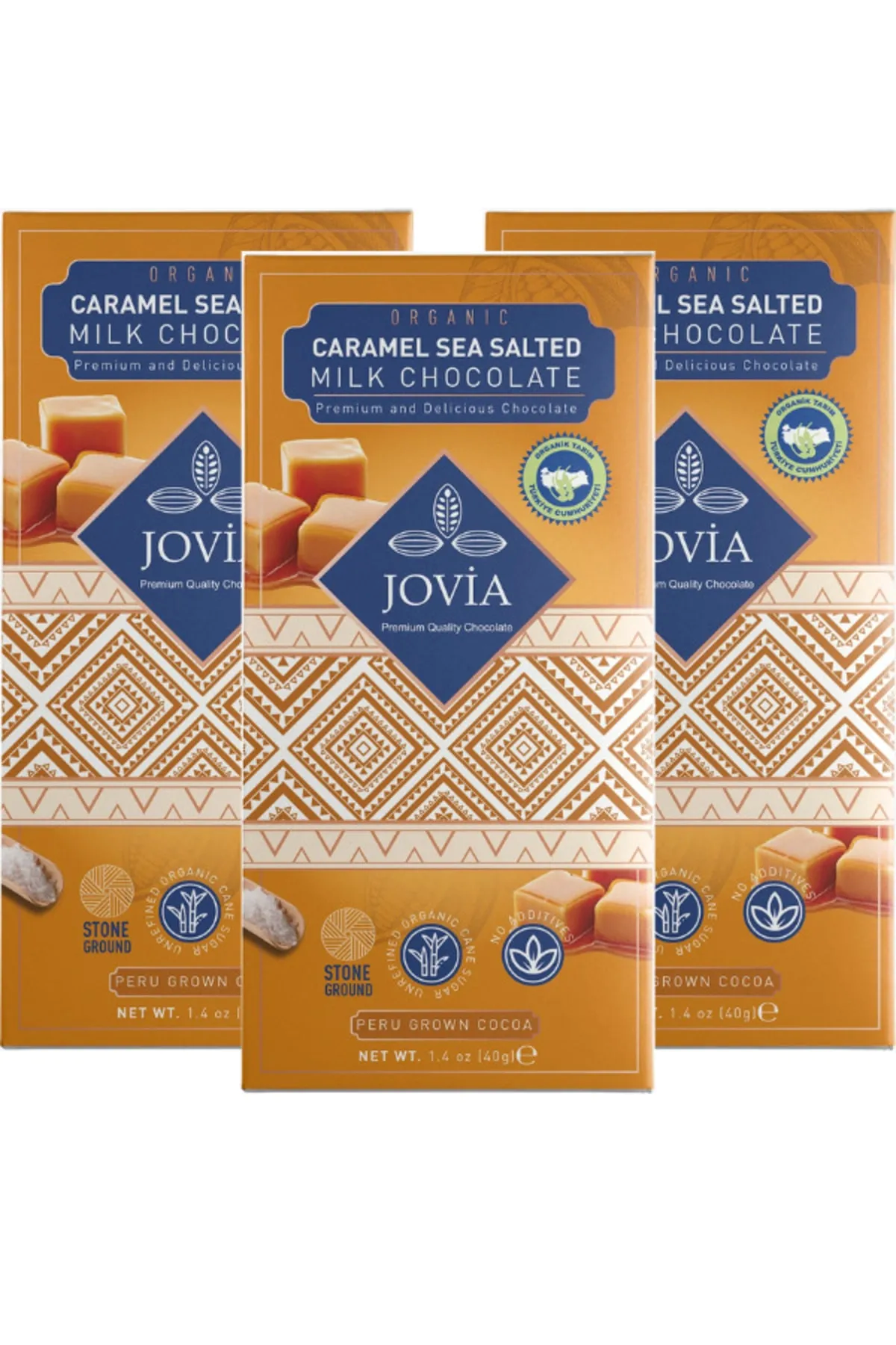 Organik Sütlü Çikolata-karamel&deniz Tuzlu 3'lü Avantaj Paket
