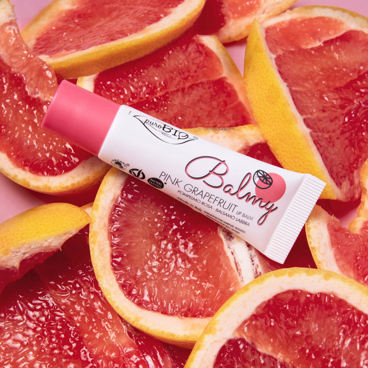 PuroBio Balmy Pink Grapefruit Lip Balm