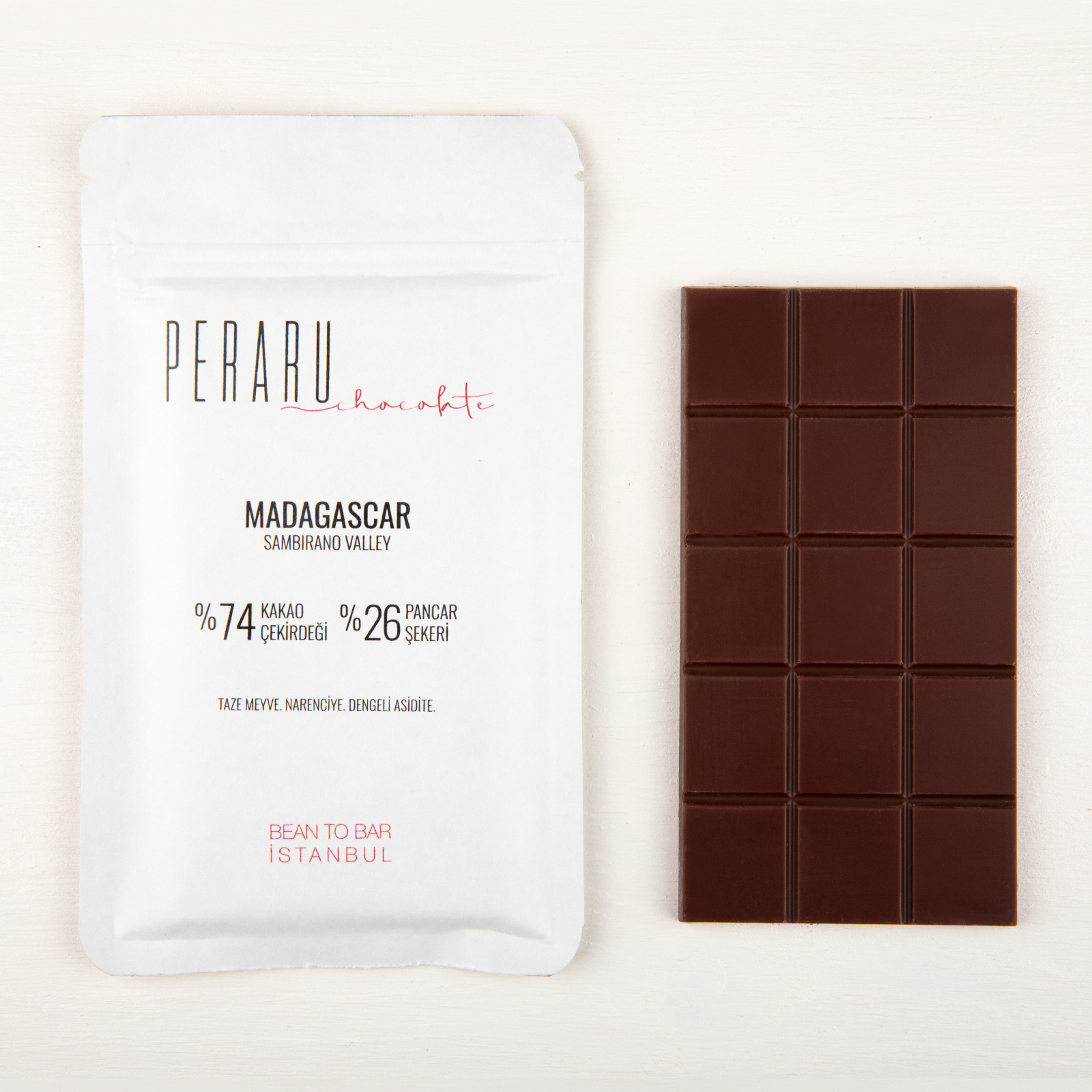 Bean to Bar chocolate MADAGASCAR 74% dark