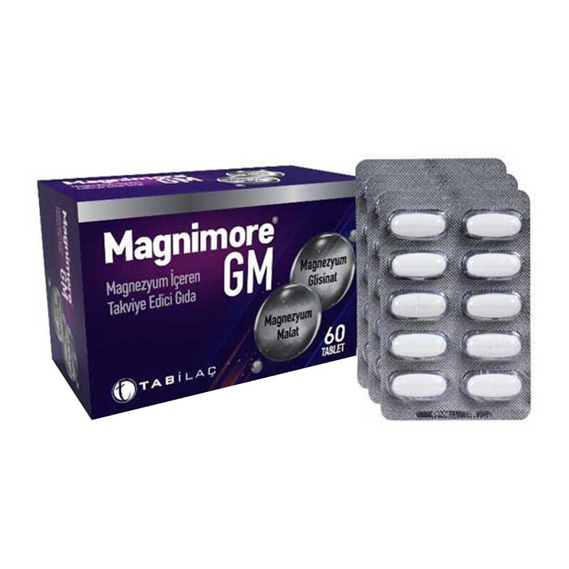 Magnimore GM Magnezyum İçeren Takviye Edici Gıda 60 Tablet
