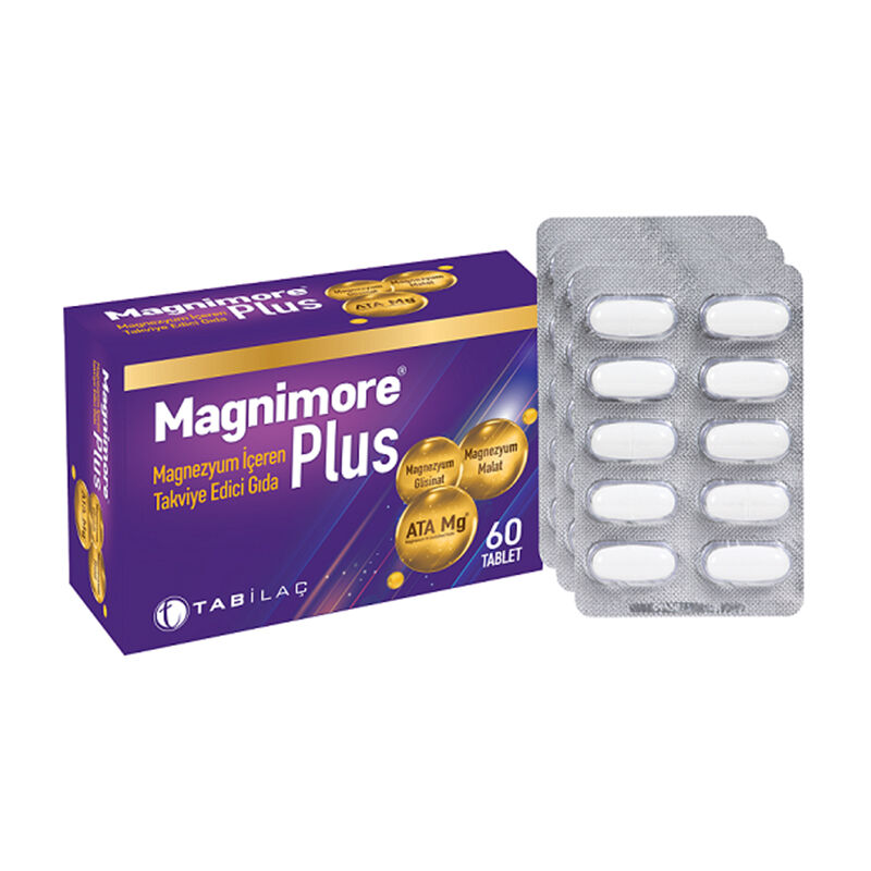 Magnimore Plus Magnezyum İçeren Takviye Edici Gıda 60 Kapsül