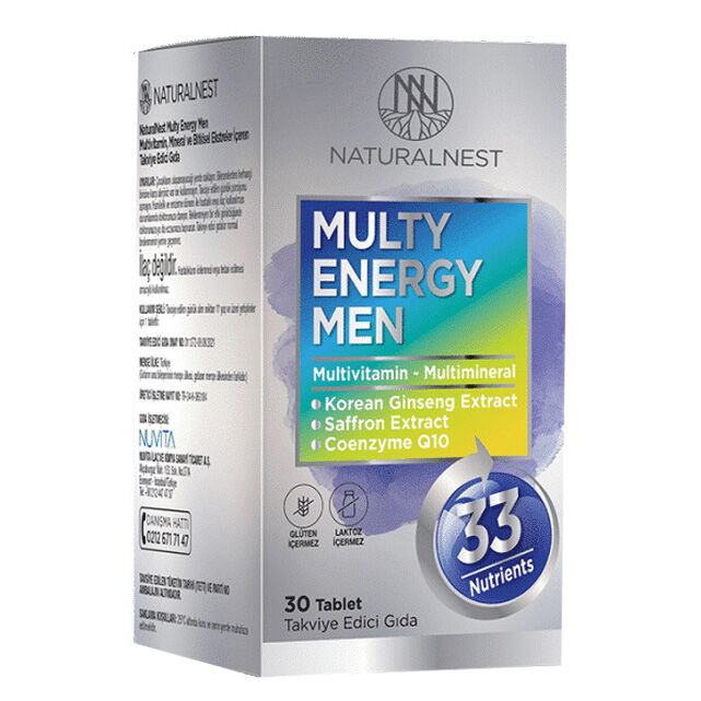 Naturalnest Multi Energy Men 30 Tablet