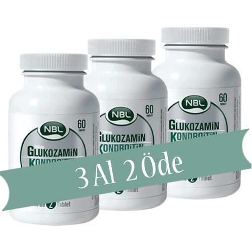 Nbl Glukozamin Kondroitin MSM 60 Tablet 3 Al 2 Öde