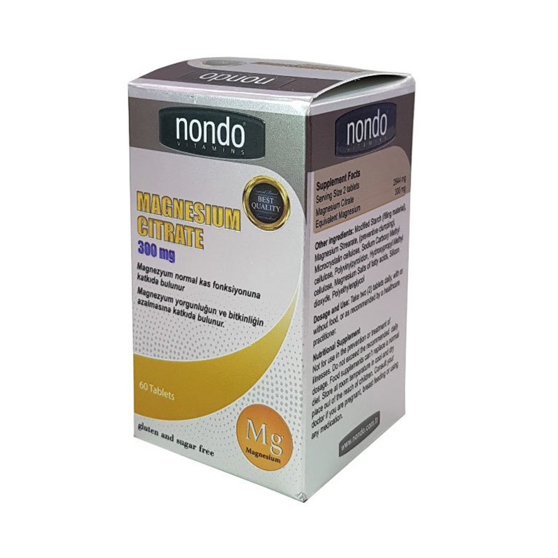 Nondo Vitamins Magnesium Citrate 60 Tablet