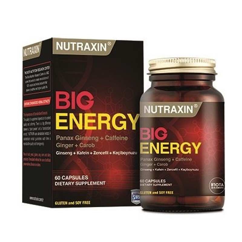Nutraxin Big Energy Takviye Edici Gıda 60 Tablet