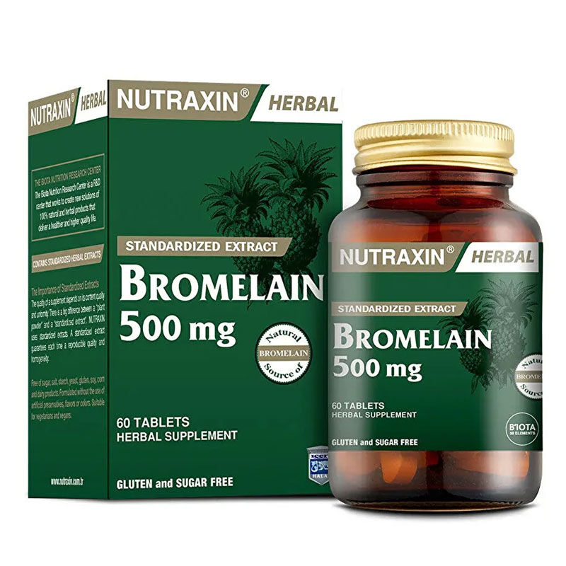 Nutraxin Bromelain Ananas 60 Kapsül