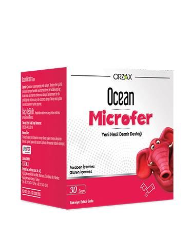 Ocean Microfer Saşe, mikroenkapsülasyon teknolojisi ile üretilmiş demir kaynağı içeren günlük demir ihtiyacını karşılamak amacıyla geliştirilmiş bir takviye edici gıdadır. Aç veya tok fark etmeksizin gıdalarla birlikte tüketilebilir.