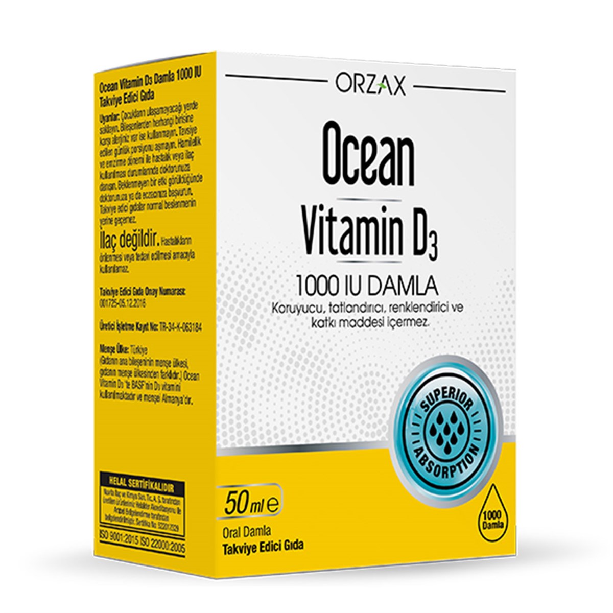 Ocean Vitamin 1000 IU Damla