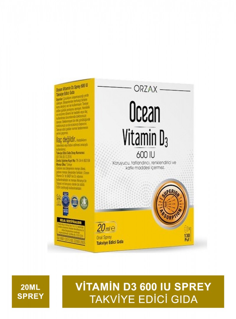 Ocean Vitamin D3 600 IU 130 Puf