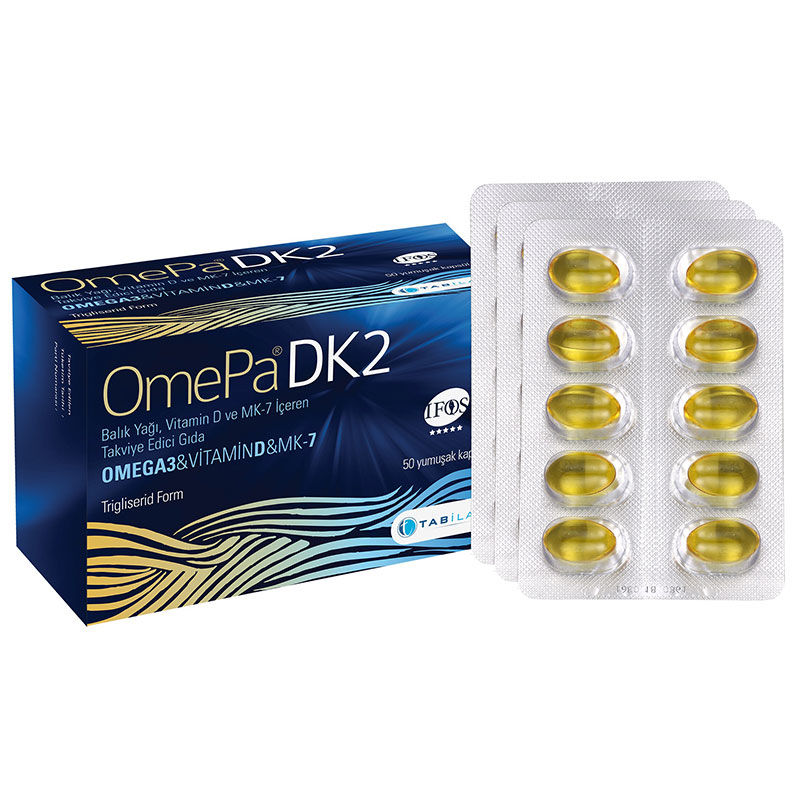 Omepa DK2 Omega 3 - Vitamin D - Menaq7 50 Yumuşak Kapsül