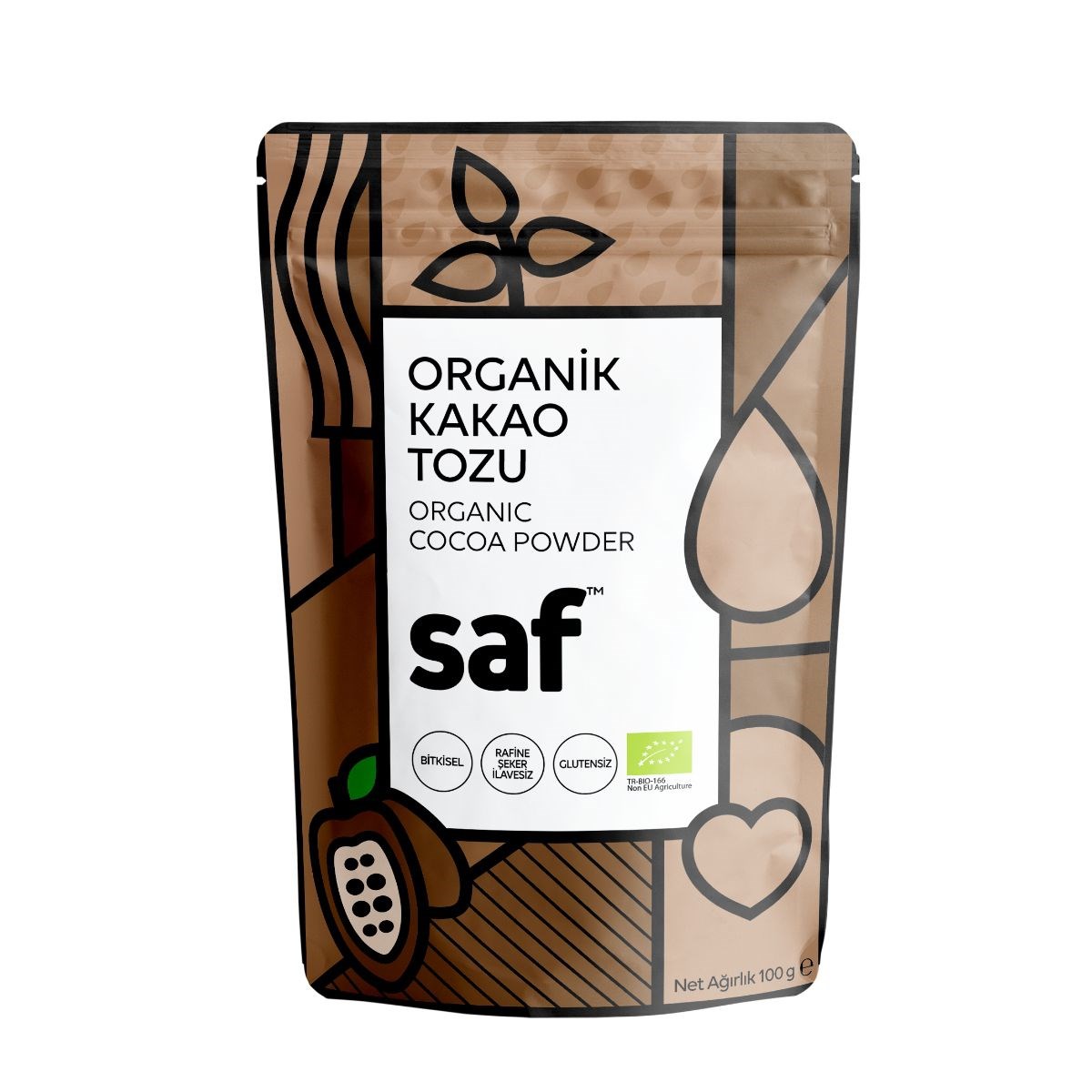 Saf Organik Kakao Tozu 100 gr