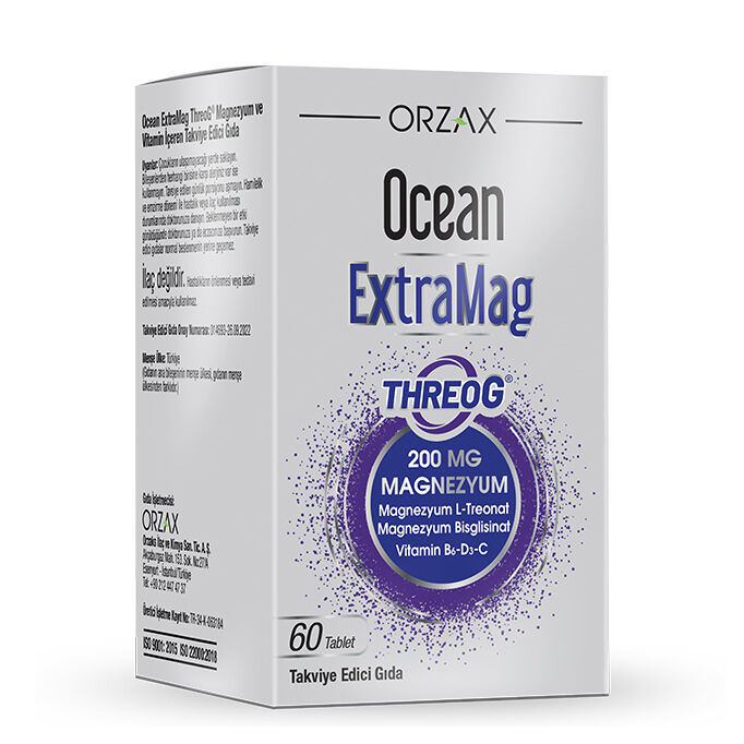 Orzax Ocean ExtraMag Threog Takviye Edici Gıda 60 Tablet
