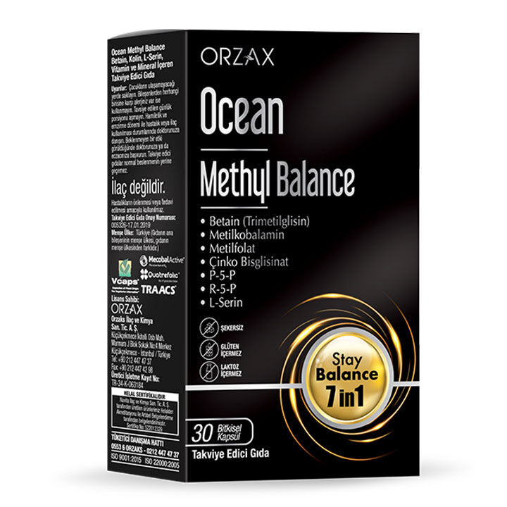 Orzax Ocean Methyl Balance Takviye Edici Gıda 30 Kapsül