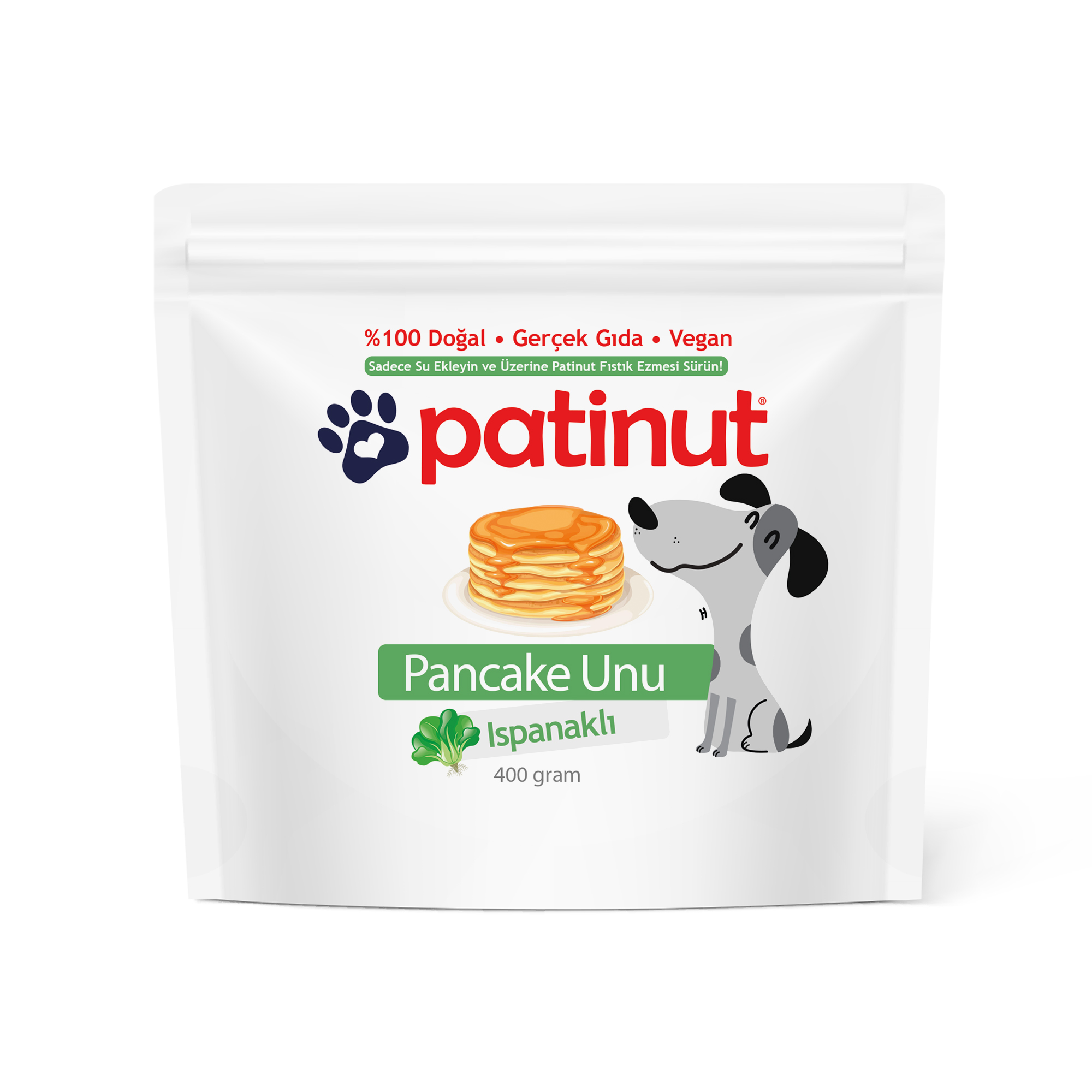 Patinut Pancake Unu – Ispanaklı – Köpekler İçin – 400 gr