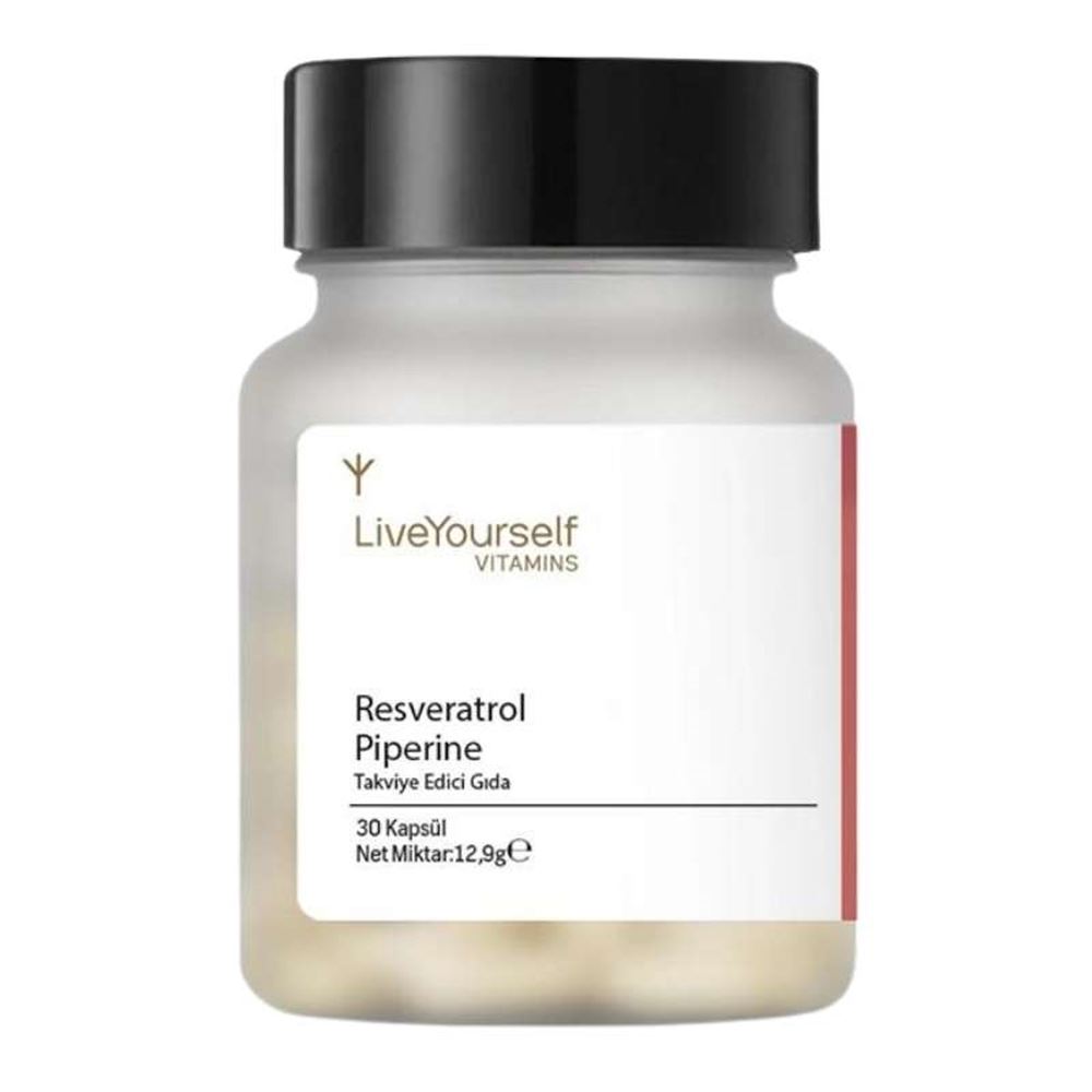 Resveratrol, Karabiber (Piperine) Ekstresi içeren besin takviyesidir.

Hücresel yenilemeye yardımcıdır.
Kalp sağlığına destek olur.