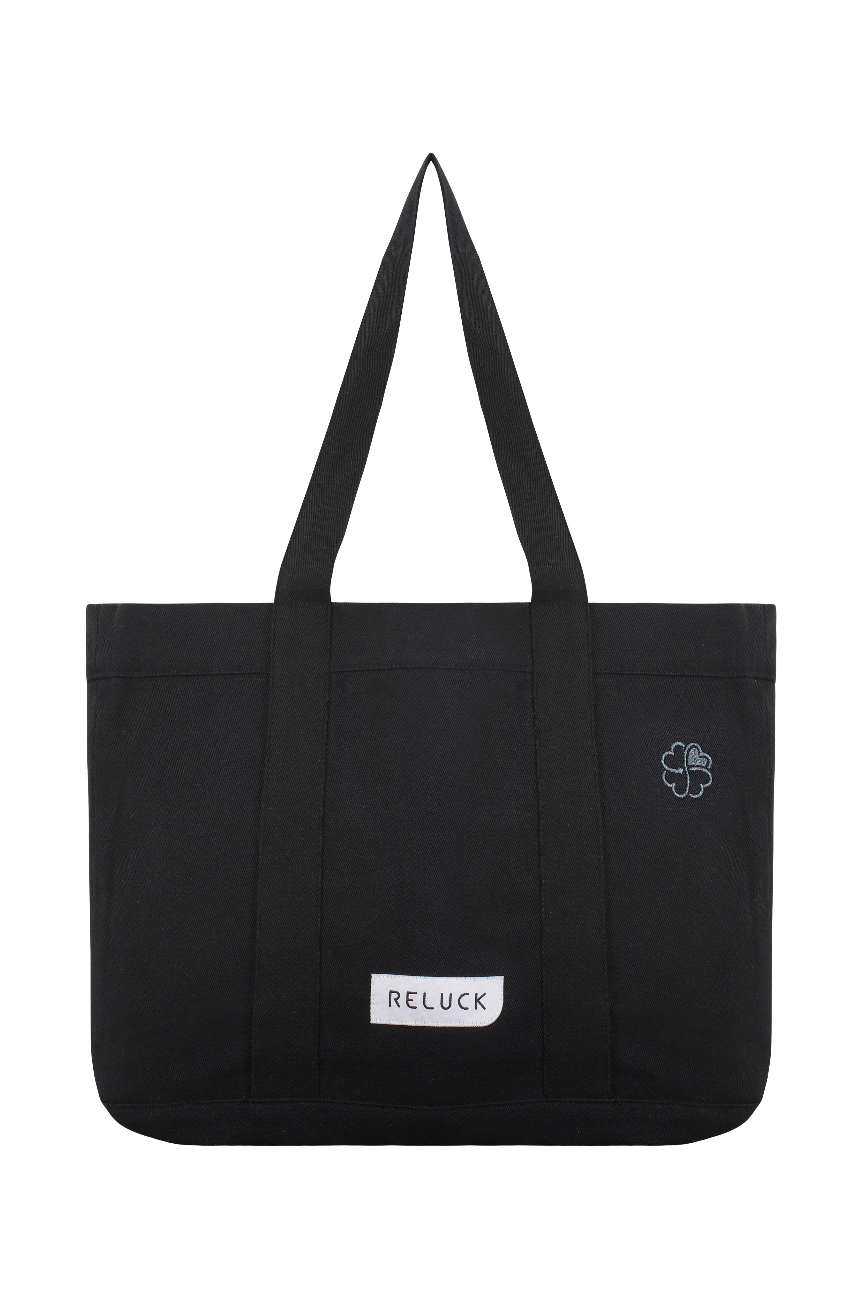 %100 RECYCLED DAILY TOTE BAG BLACK