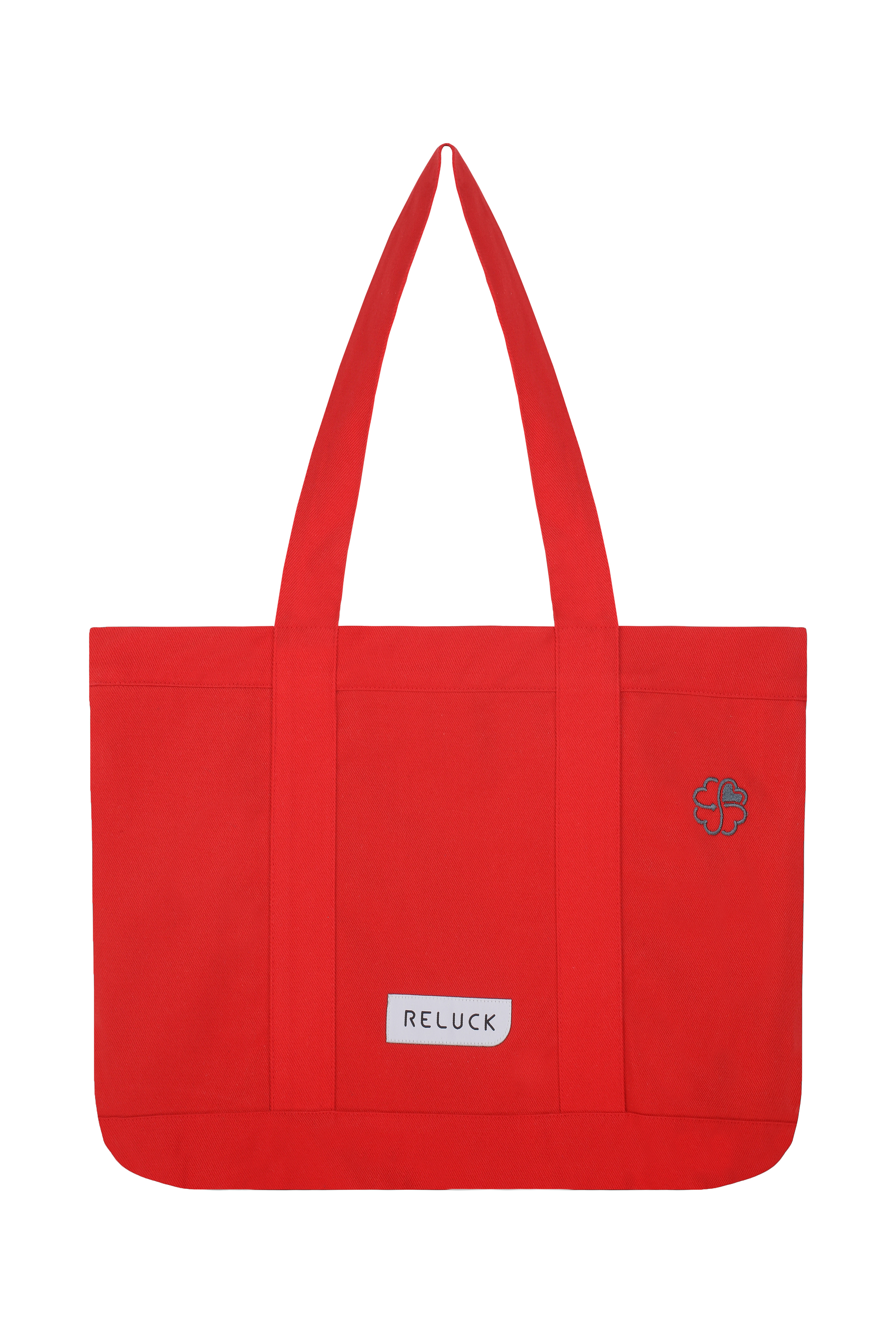%100 RECYCLED DAILY TOTE BAG RED