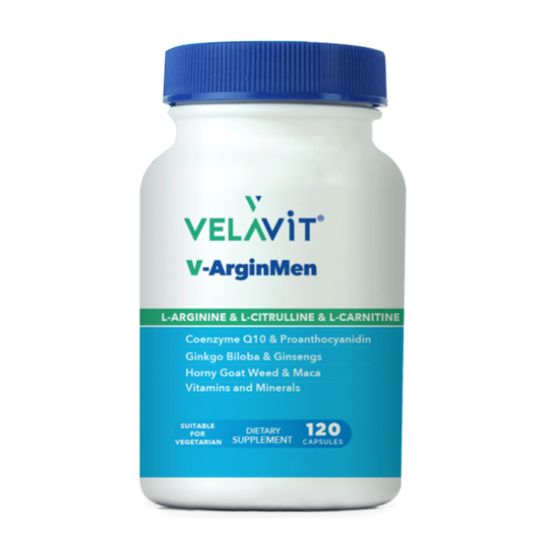 Velavit V-ArginMen Takviye Edici Gıda 120 Kapsül
