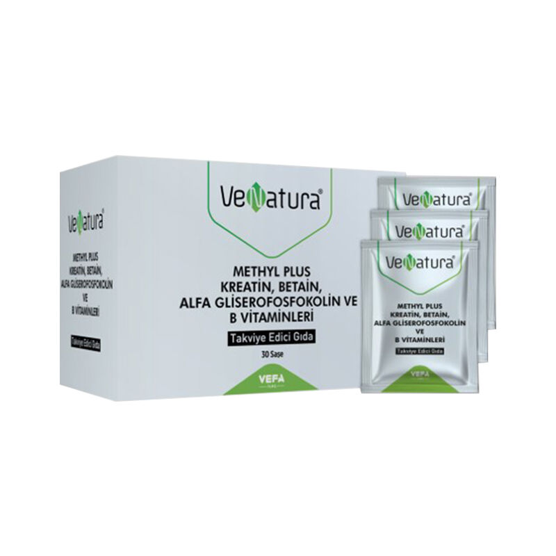 Venatura Methyl Plus Kreatin-Betain-Alfa Gliserofosfokolin ve B Vitaminleri 30 Saşe