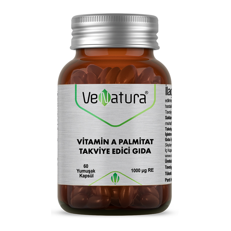 VeNatura Vitamin A Palmitat Takviye Edici Gıda 60 Yumuşak Kapsül