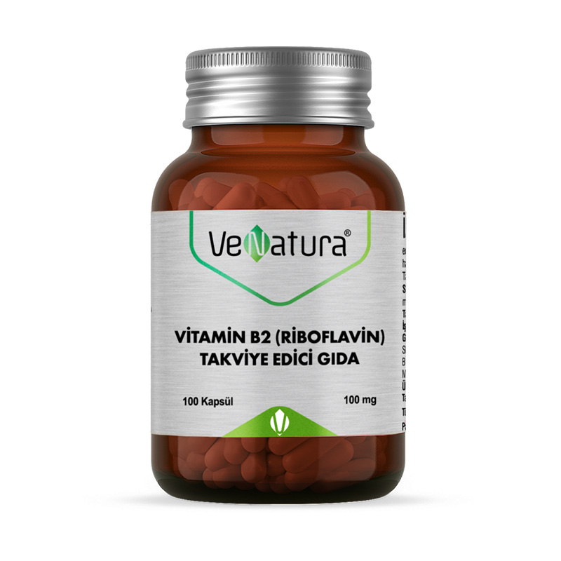 VeNatura Vitamin B2 (Riboflavin) Takviye Edici Gıda 100 kapsül