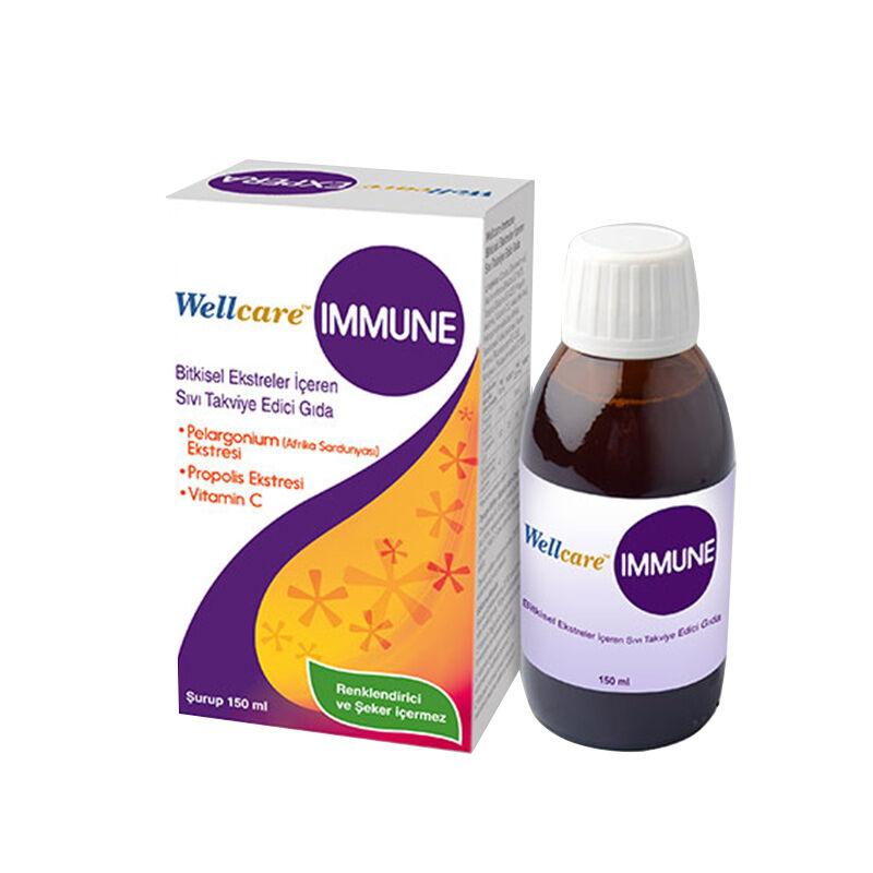 Wellcare Immune Sıvı Takviye Edici Gıda 150 ml